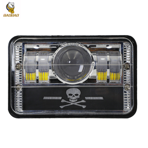 Đèn LED Vuông 5Inch, Đèn Pha Đỏ + Xanh Lam, Đèn Pha Trắng, Đèn Pha Xe Máy Hilow Beam, Đèn Làm Việc LED - Product Image 2