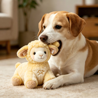 Jouets en peluche torsadés en polyester pour animaux assis, renard, lion, renne, rembourrés de coton PP, vente en gros transfrontalière