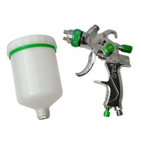 Pistol Semprot Cat Otomatis 1.4mm Nozzle Gravity Airbrush untuk Pengecatan Mobil
