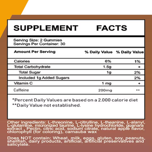 OEM Vegano <span class=keywords><strong>Natural</strong></span> Cafeína Gummies Vitamina C Suplemento <span class=keywords><strong>Energy</strong></span> Gummy para <span class=keywords><strong>Energy</strong></span> Booster Pre Entrenamiento Suplemento - Product Image 2