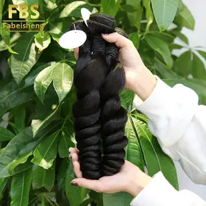 FBS High Quality Cheap Human Hair Wigs 100% Unprocessed Raw Hair in 6A Loose Curly Hair Extensions Remy