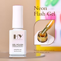 Hanyinails – Kit de vernis gel néon flash 18 ml, 12 couleurs, à retirer par trempage, UV/LED, ensemble néon lumineux, fournisseur d'usine pour étiquettes privées