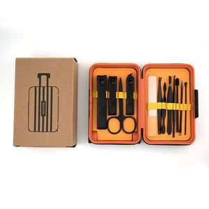 Coffret de coupe-ongles professionnel portable en acier inoxydable IStapromo Gifts avec logo personnalisé, impression UV écologique, 7 en 1 - Product Image 1