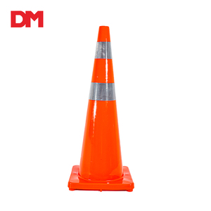 Road Cones Safety Traffic Cone 18" 28" 36" Flexible PVC Road Safety Cone Highways Traffic Signs