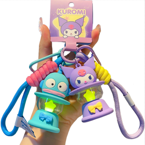 Sanrio kuromi móc khóa & Mặt dây chuyền-Vòng chìa khóa dễ thương cho bé gái và bé trai, phụ kiện xe hơi & ba lô - Product Image 1