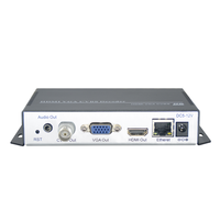Decodificador H.265 4K IP a HDMI VGA CVBS, Receptor de Transmisión de Video Multiprotocolo SRT/RTMP/UDP/HLS