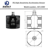 Accéléromètre piézoélectrique monoaxe PE ±10g, capteur de vibration, transducteur d'accélération monoaxe pour la surveillance des vibrations des ponts