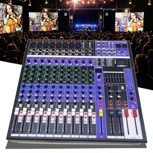 Topiun by12 chuyên nghiệp DJ kỹ thuật số DSP hiệu ứng âm thanh video ánh sáng Mixer giao diện điều khiển USB analogue trộn giao diện điều khiển cho sân khấu - Product Image 6