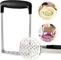 Écraseur à pommes de terre manuel en acier inoxydable Kingwise, accessoires pour fruits et légumes