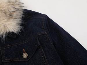 Veste <span class=keywords><strong>de</strong></span> <span class=keywords><strong>travail</strong></span> d'hiver pour chauffeur routier, en toile vintage épaisse délavée, doublée <span class=keywords><strong>de</strong></span> coton, à boutons - Product Image 5