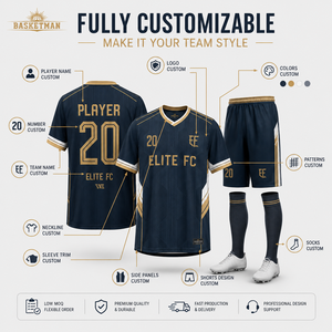 Ensemble de maillots de football personnalisés, uniforme de football par sublimation, kit d'équipe avec logo, nom, numéro, étiquette privée pour les clubs, les écoles, les marques - Product Image 4
