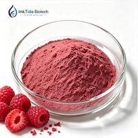 Bubuk Ekstrak Buah Raspberry Rubus Idaeus Kelas Kosmetik Langsung dari Pabrik untuk Campuran Diet dan Bahan Baku Perawatan Kulit