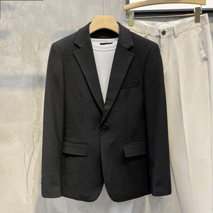 5719-XUJO- <span class=keywords><strong>Costume</strong></span> <span class=keywords><strong>de</strong></span> loisirs <span class=keywords><strong>Veste</strong></span> professionnelle Couleur unie Simple rangée Grande taille <span class=keywords><strong>Veste</strong></span> <span class=keywords><strong>de</strong></span> <span class=keywords><strong>costume</strong></span> homme Slim Non repassable - Product Image 2