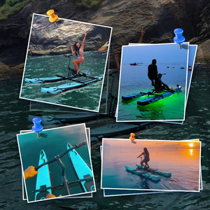 Bicicleta Acuática Flotante de 1.8M, PVC y Aleación de Aluminio, Bote a Pedal Individual para Recreación Acuática, Diversión al Aire Libre - Product Image 1