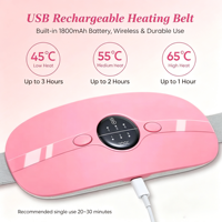 Menstruations-Wärmegürtel mit Vibrationsmassage für Bauch und Periodenschmerzen