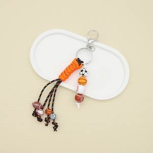Custom Sport Polyester Key <b>Chains</b> with Braided <b>Rope</b> Baseball & Football Charms Purse/Toy Design for Bags - Product Image 6