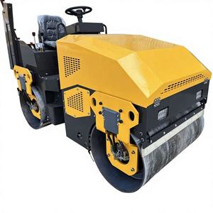 Rouleau compresseur vibratoire à double tambour, moteur Changchai, capacité de 2500 kg, système entièrement hydraulique, pompe à asphalte, moteur pour sol - Product Image 1