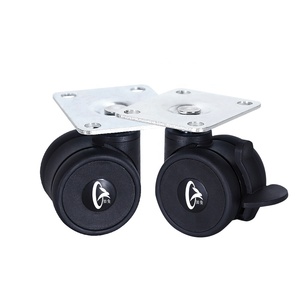<span class=keywords><strong>Ruedas</strong></span> Dobles de 2 Pulgadas, <span class=keywords><strong>Ruedas</strong></span> Giratorias para Muebles, para Sillas de Oficina, Mesitas de Noche, Armarios de Almacenamiento, Estanterías Móviles - Product Image 3