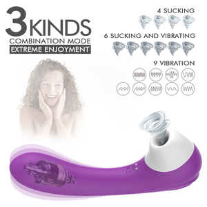 S-HANDE Massaggiatore Vaginale in Silicone, Stimolatore per Punto G, Clitoride e Capezzoli, <span class=keywords><strong>Vibratore</strong></span> Succhiante per Donne - Product Image 3