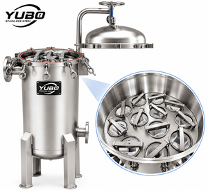 Contenitore Industriale in Acciaio Inossidabile per Filtri Multibag, Vaso di Filtrazione Liquidi ad Alto Flusso per Trattamento Acqua, Prodotti Chimici e Olio OEM - Product Image 2