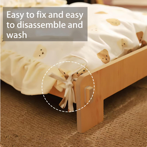 Cama para Mascotas de Estilo Moderno y Adorable, Diseño de Princesa Gato, de Madera, Apta para Interiores y Exteriores, para Gatos y Perros - Product Image 4