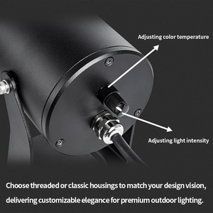 Projecteur de jardin moderne à intensité variable pour allée extérieure, étanche IP65, projecteur paysager à pointe LED - Product Image 4