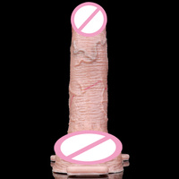 Consolador con correa de silicona realista 2025 para parejas, juguete de pene suave con cinturón ajustable, OEM disponible