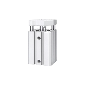Cilindro Compacto Tipo Guía de Varilla Serie <span class=keywords><strong>CQM</strong></span>/CDQM, Mini Cilindro Neumático de Doble Acción de Alta Calidad CQM12/16/20/25/32/40/50/63/80/100 - Product Image 1