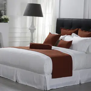 Letto Set 1000 filo conteggio egiziano lenzuola di cotone qualità all'ingrosso Confort 4 pezzi copripiumino Set Hotel camera da letto 100% cotone 3-4