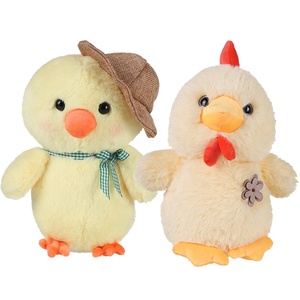 Tùy Chỉnh Dễ Thương Sang Trọng Đồ Chơi Gà Với Thăng Hoa T Áo Sơ Mi Bán Buôn Khuyến Mãi Thú Nhồi Bông Sang Trọng Màu Vàng Gà Mềm Đồ Chơi - Product Image 2