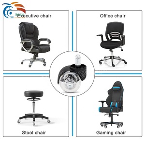 Chất lượng cao trong suốt PU Ghế văn phòng Caster bánh xe 3 inch trường phòng ngủ sử dụng khả năng chịu tải cao Thân bánh - Product Image 6