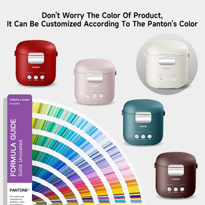 Mini Cuiseur à Riz Coréen Électrique Multifonctionnel Intelligent avec Maintien au Chaud pour la Maison, Rose et Blanc, Personnalisation OEM par Usine Chinoise - Product Image 5