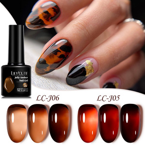 Ongles à presser Shining She – 6 couleurs : Rouge, Noir, Nude, Rose, Café, Marron Caramel, Transparent Effet <span class=keywords><strong>Gel</strong></span>ée – Faciles à poser, pour débutantes - Product Image 2