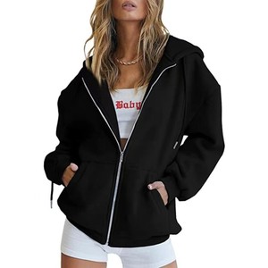Giacca Sportiva con Zip e Cappuccio per <span class=keywords><strong>Uomo</strong></span> e Donna, Tinta Unita, <span class=keywords><strong>in</strong></span> Pile, per Autunno/Inverno - Product Image 1