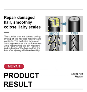 Tinte para el Cabello con Cobertura Gris Resistente a la Decoloración, Tinte Profesional para el Cabello en Crema, Color Castaño, Tinte Permanente para el Cabello - Product Image 6