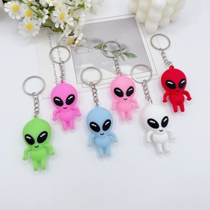 Porte-clés Alien pour Femme, Mignon et Amusant, en Résine, avec Aliens Verts de Dessin Animé, Accessoire Pendentif pour Sac à Dos et Sac à Main, Breloque Spatiale - Product Image 1