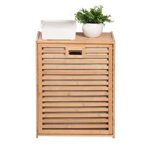 Cesto de Ropa Sucia Multifuncional de Bambú con Bolsa de Tela Desmontable, Organizador de Ropa Sucia para Baño - Product Image 2