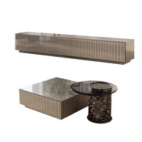 Table basse en verre de style italien, luxe léger, durable, mobile, combinable, mobilier moderne pour salon