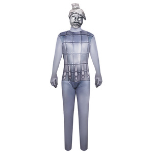 Disfraz de Cosplay de los Guerreros de Terracota, Mono con Máscara, Traje de Cuerpo Entero para Fiesta de Halloween, Actuación en Escenario, Talla Adulto - Product Image 1