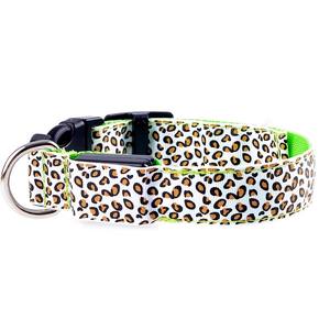 Recién llegado, collar de mascota brillante LED ajustable, batería impermeable, collar de perro de pata LED de leopardo <span class=keywords><strong>Sexy</strong></span> para accesorios para mascotas - Product Image 3