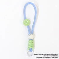 TOLKA Cordon de téléphone unisexe fait main en polyester aux couleurs contrastées pour téléphones, étuis à clés et breloques