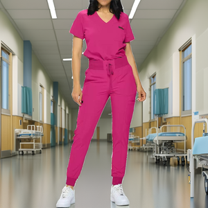 Ensembles d'uniformes médicaux unisexes STYLO INTERNATIONAL de qualité supérieure pour médecins et infirmières, tenues d'hôpital en tissu peigné - Product Image 2