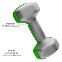 EIGFOH Juego de Mancuernas Antideslizantes de Hierro Fundido Duradero, Disponible en China, de 1-8 kg, Unisex, Universal, para Entrenamiento en Casa, Modelo 70026