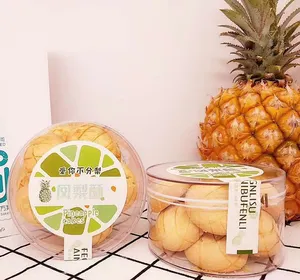 Cajas de postre cuadradas transparentes de gran oferta, caja de dulces transparente desechable, cajas de embalaje de galletas de plástico para alimentos