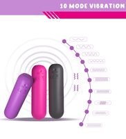 Vibrateur à balles pour femmes, rechargeable par USB, 10 fréquences, étanche IPX7, masseur personnel, silicone sûr pour le corps, clitoris