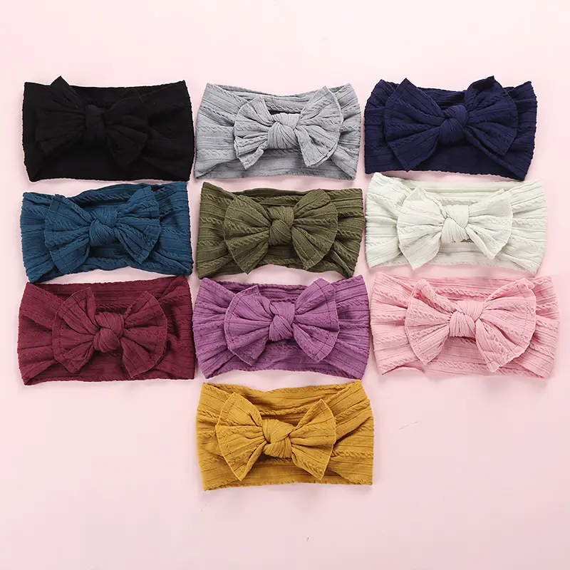 Bandeau mignon pour bébé fille, nœud pour nouveau-né, couvre-chef, accessoires pour cheveux