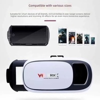 Boîte de lunettes VR de 2e génération, lunettes VR audio-vidéo 3D pour jeux, à porter sur la tête