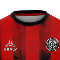Camiseta de Fútbol Personalizable, Resistente, a Rayas, 100% Poliéster, Transpirable, Ligera, de Secado Rápido, Diseñada para Uso Frecuente