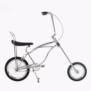 Bicicleta Retro Estilo Chopper de la <span class=keywords><strong>Costa</strong></span> Oeste, Accionada a Pedal, Horquilla Delantera Extralarga, Estilo Harley, 16 Pulgadas Delantera, 20 Pulgadas Trasera - Product Image 3