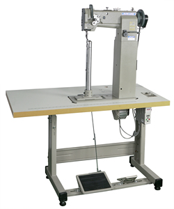 8366 Diki Postyatak Machine à coudre industrielle à point noué, à une aiguille, avec pied entraîneur et entraînement par point d'attache, pour cuir et sacs - Product Image 1
